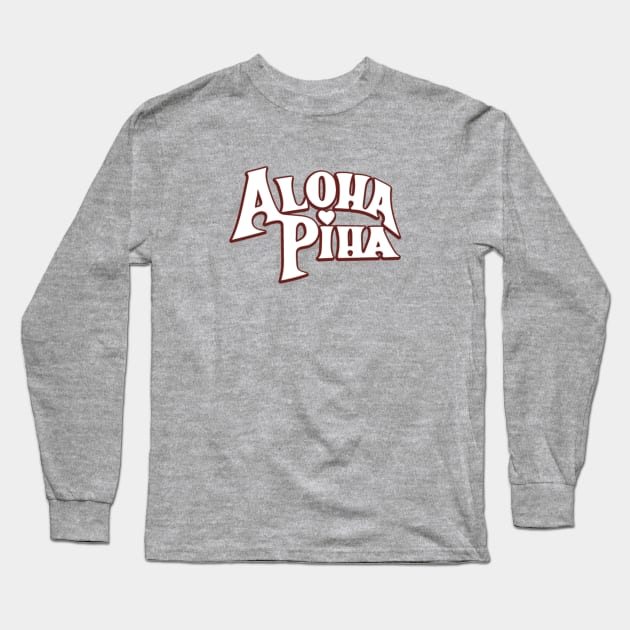 Aloha Piha logo Long Sleeve T-Shirt by William Gilliam